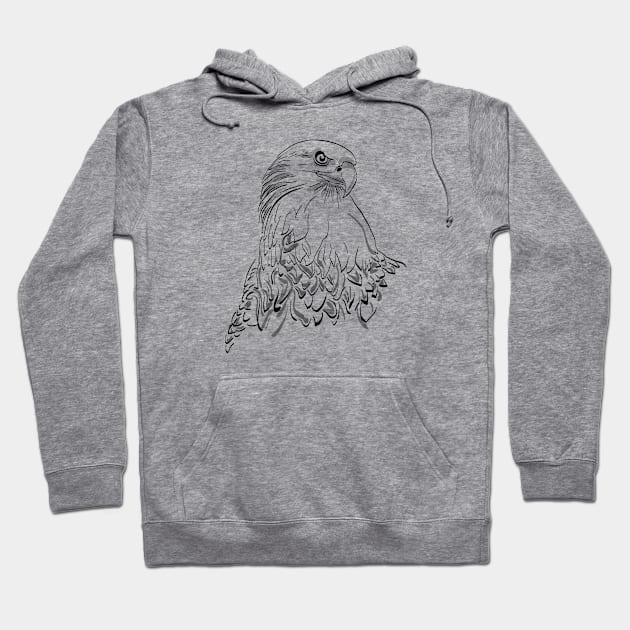 Eagle Hoodie by linesdesigns